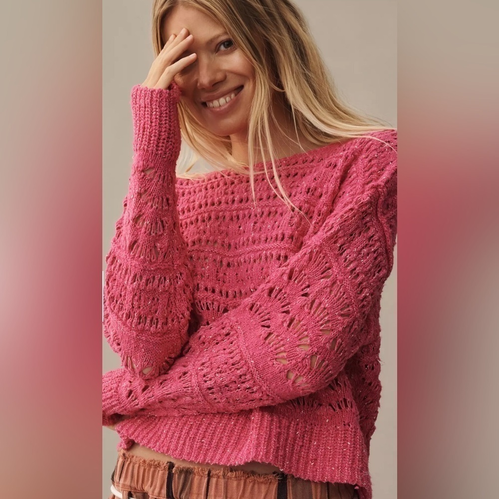 The Palmer open stitch sweater by Pilcro, small